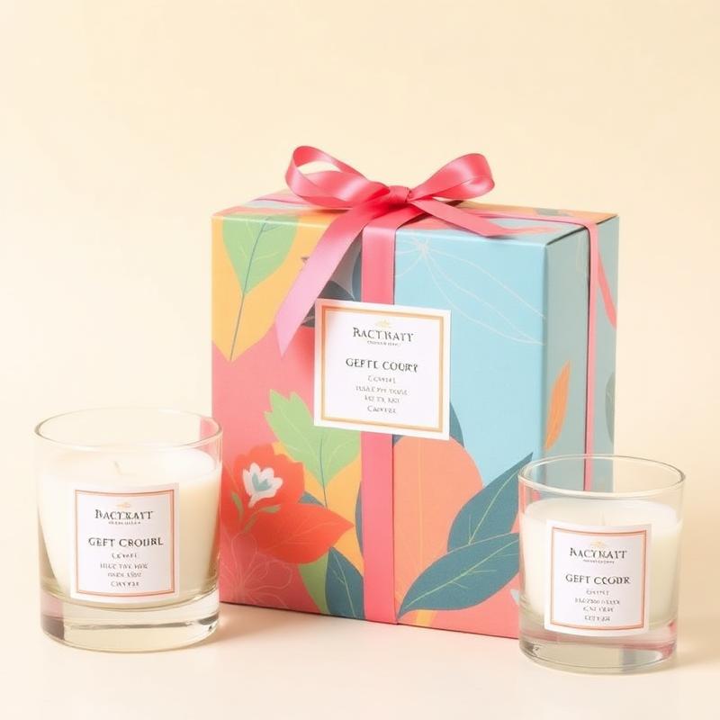 Candle Gift Box — colourful home fragrance product by SETRUM LIMITED